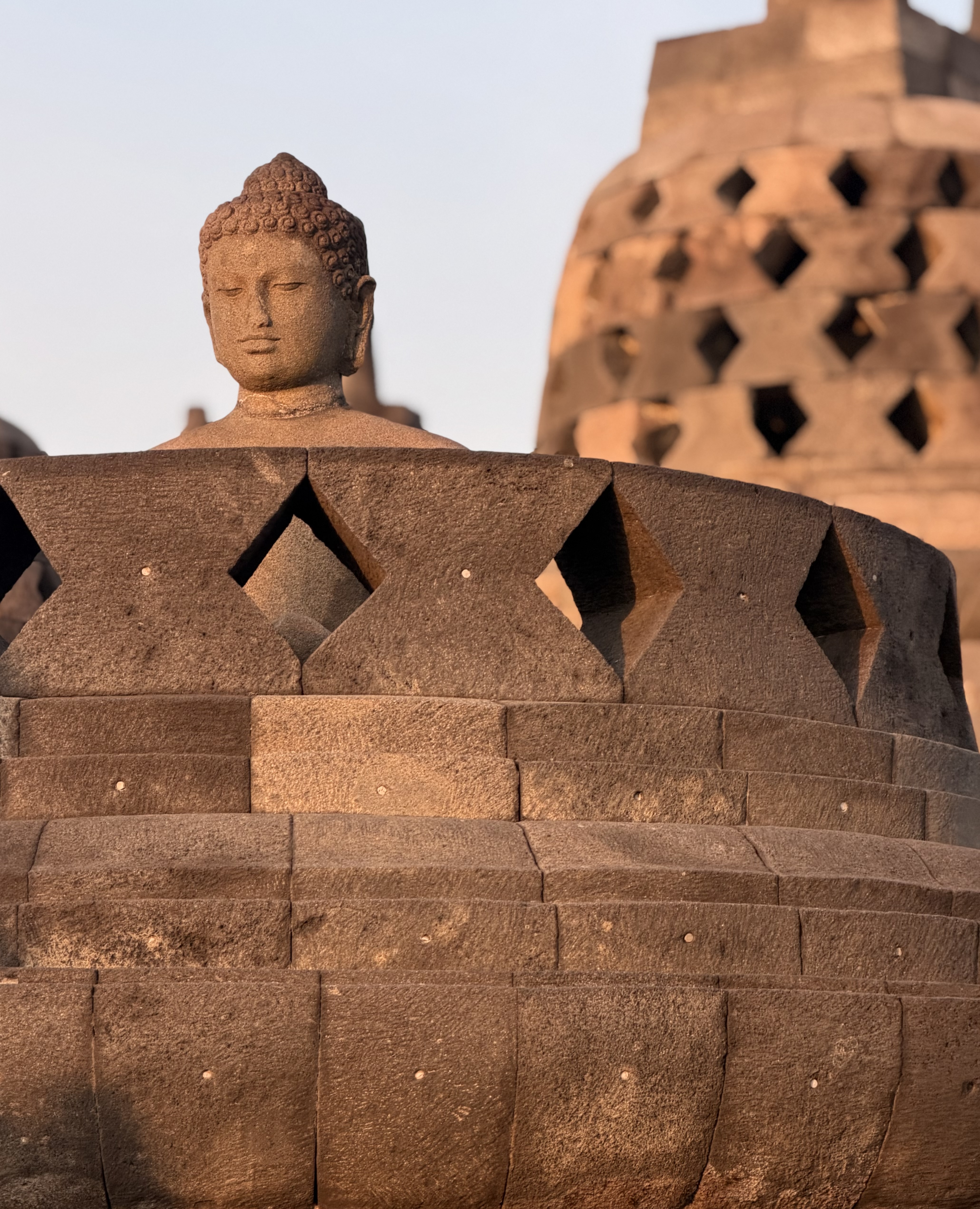 Borobudur Temple at sunrise