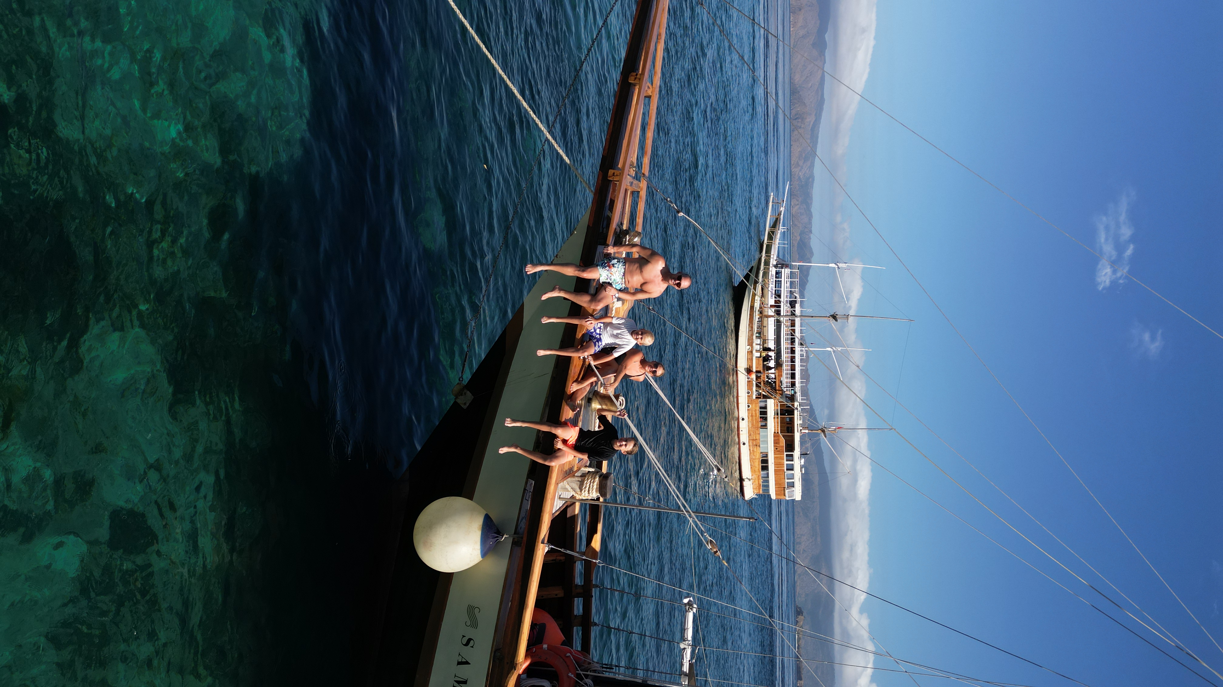 Clear water around the Komodo islands