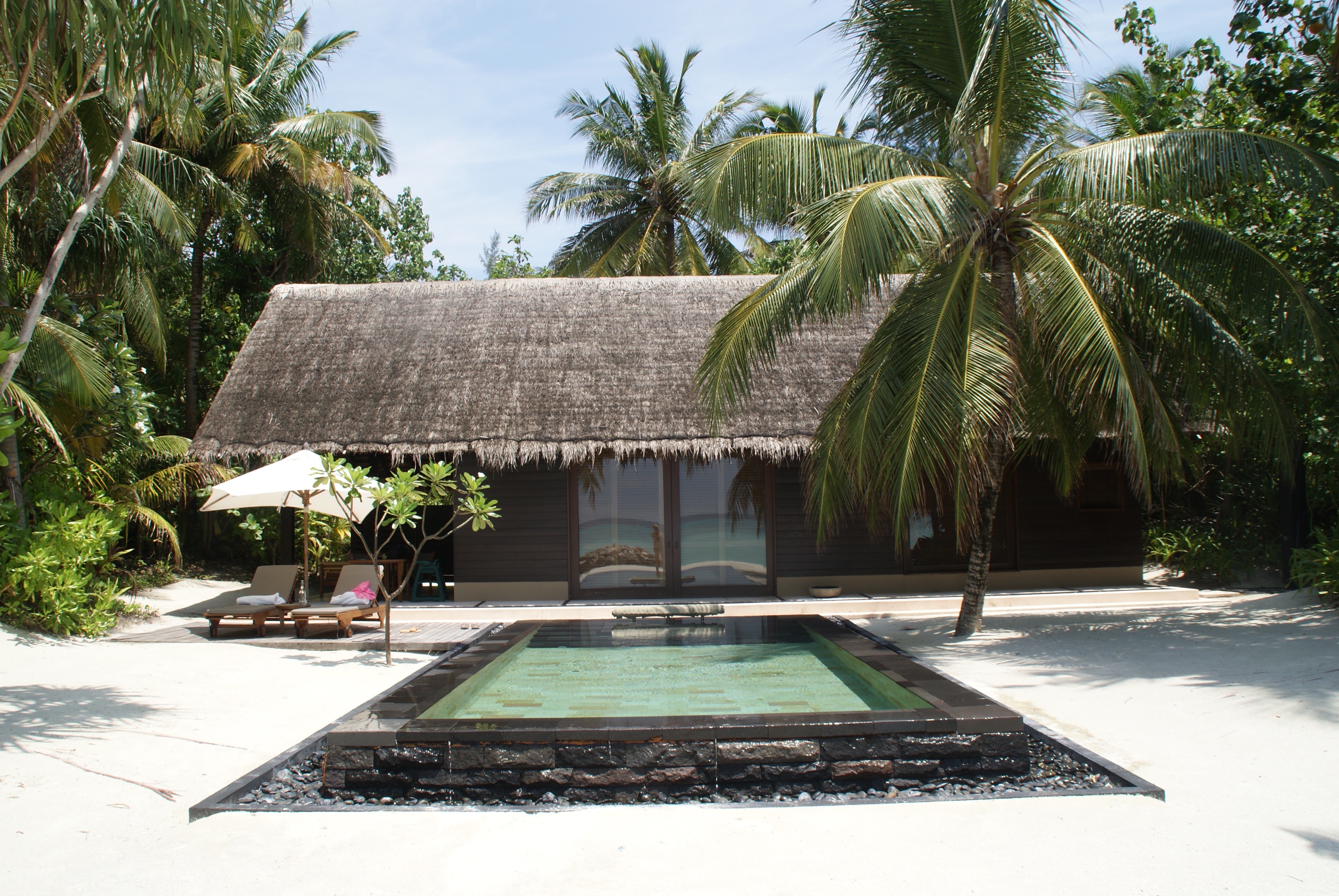 Beach and tropical landscape in the Maldives